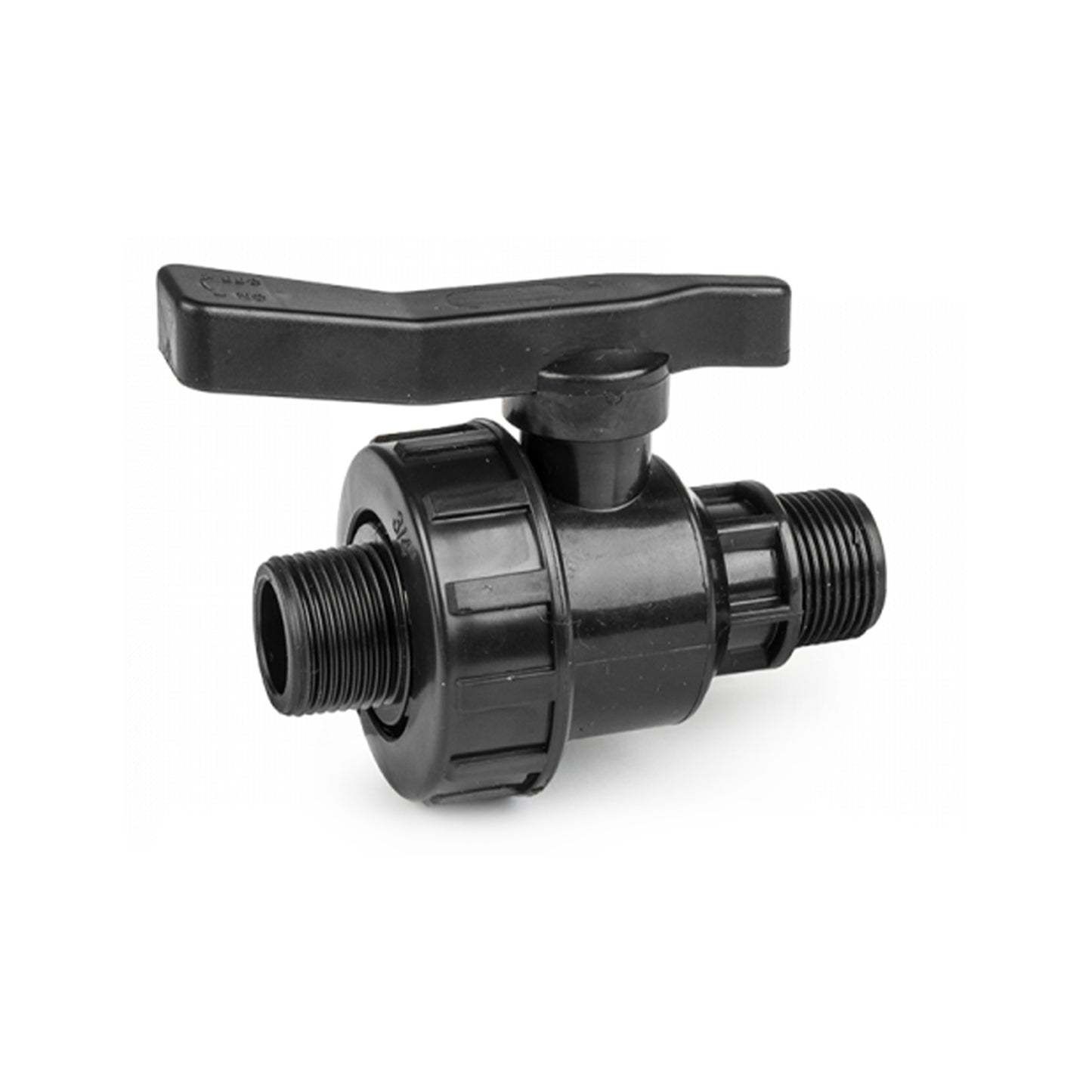 Polypropylene Single Union Male Ball Valve, 3/4"