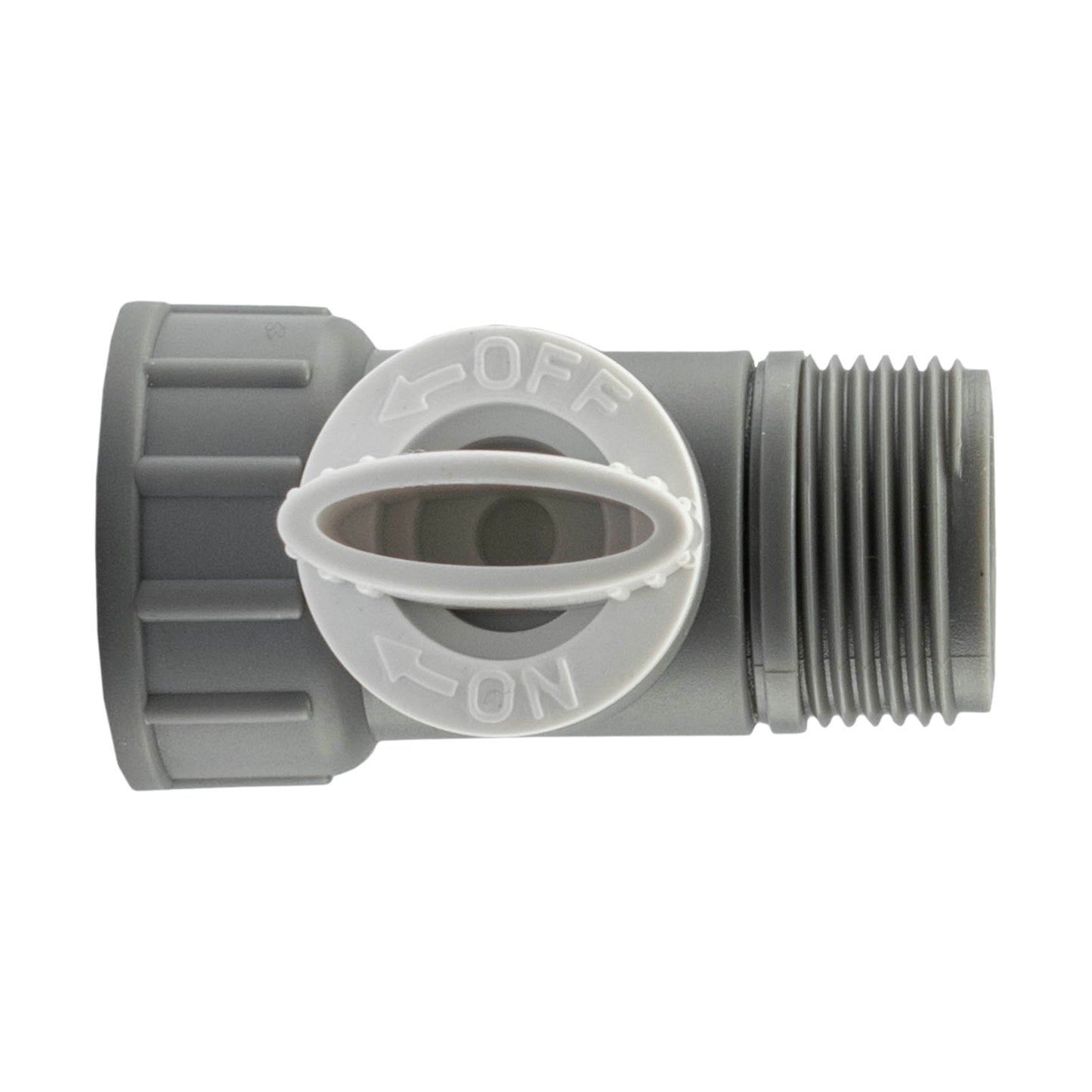 3/4" BSP Female to Male Valve, Grey