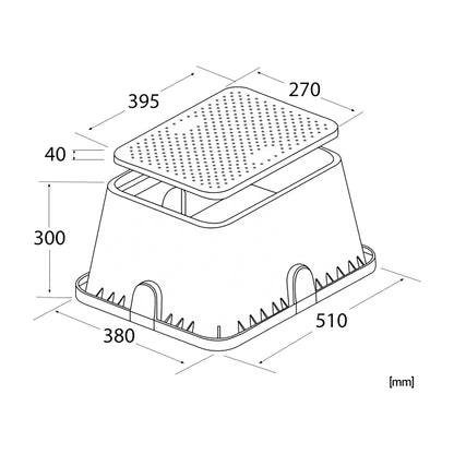 51x38cm Standard Size Valve Box