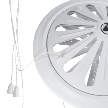 White Adjustable Round Louvre Vent, 80mm - 160mm