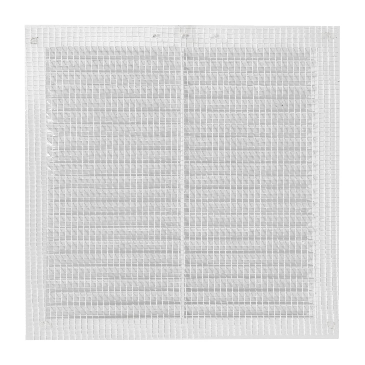 White Louvre Vent with Fly Screen, 140mm x 140mm