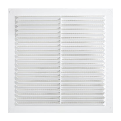White Louvre Vent with Fly Screen, 140mm x 140mm