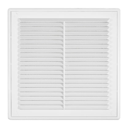White Louvre Vent with Fly Screen, 150mm x 150mm