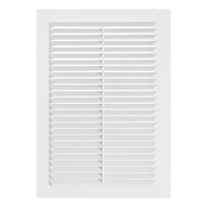 White Louvre Vent with Fly Screen, 180mm x 250mm