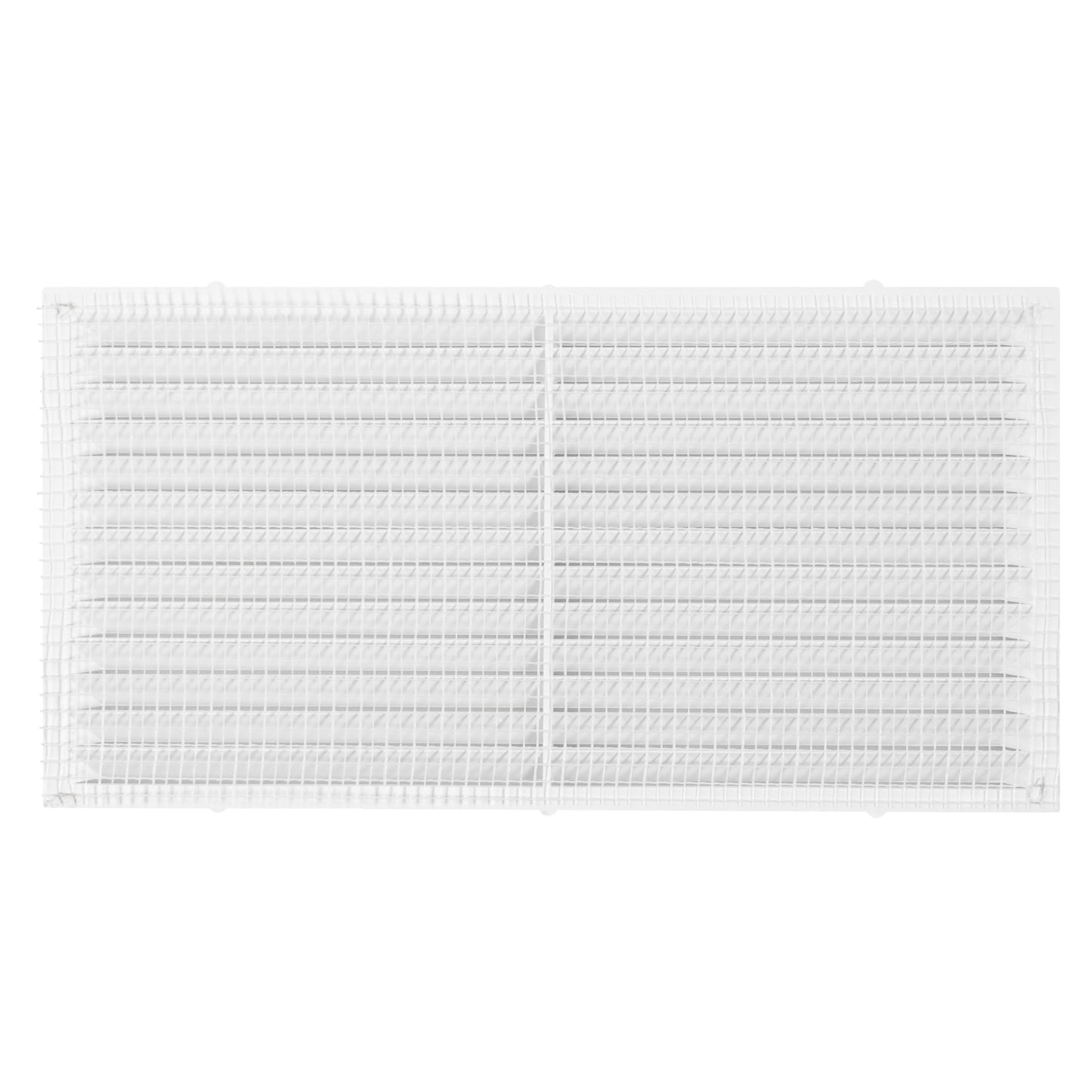 White Louvre Vent with Fly Screen, 220mm x 120mm