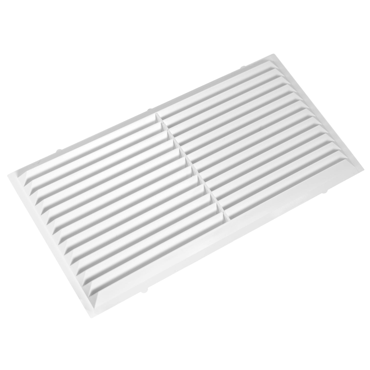 White Louvre Vent with Fly Screen, 220mm x 120mm