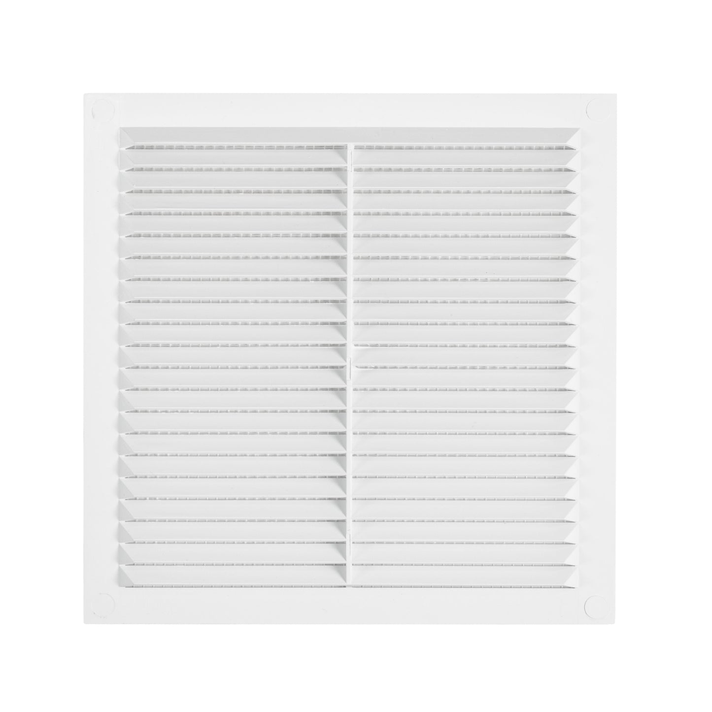 White Louvre Vent with Fly Screen, 195mm x 195mm