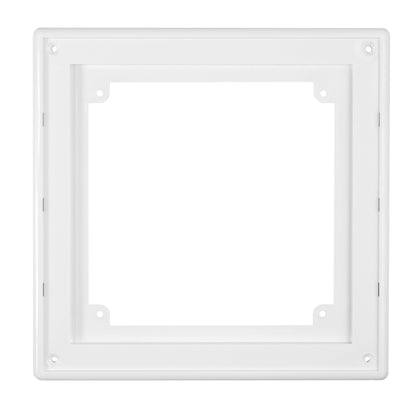 White Louvre Vent with Fly Screen, 210mm x 210mm