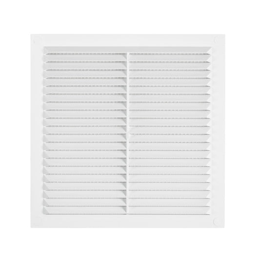 White Louvre Vent with Fly Screen, 235mm x 235mm