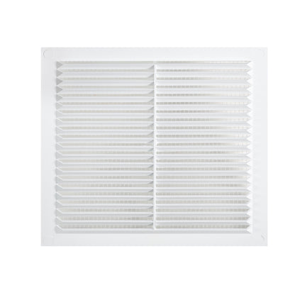White Louvre Vent with Fly Screen, 235mm x 235mm