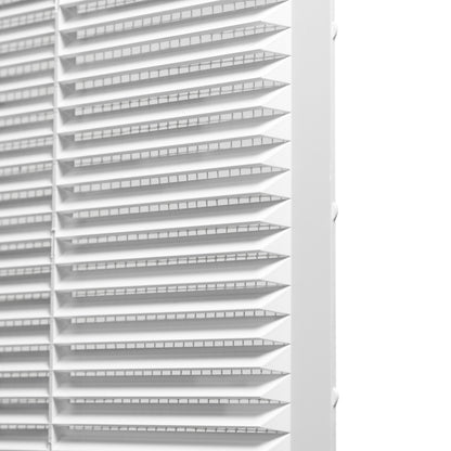 White Louvre Vent with Fly Screen, 235mm x 235mm