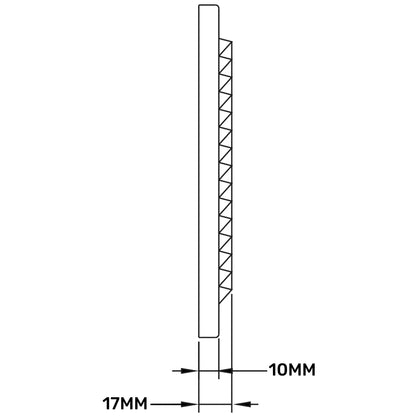 White Louvre Vent with Fly Screen, 250mm x 250mm