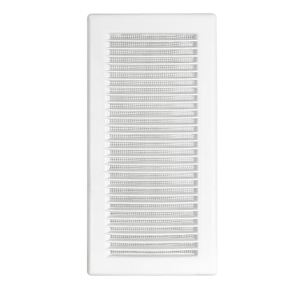 Luxury White Duo Smart Louvre Vent with Fly Mesh, 90mm x 240mm