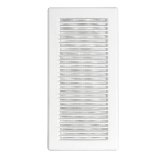 Luxury White Duo Smart Louvre Vent with Fly Mesh, 90mm x 240mm