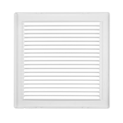 Luxury White Duo Smart Louvre Vent with Fly Mesh, 135mm x 135mm