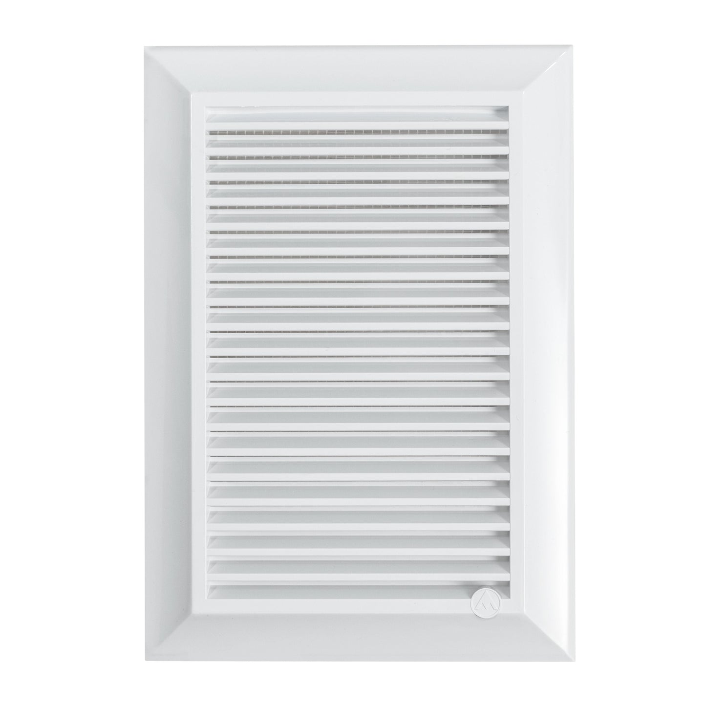White Duo Smart Louvre Vent with Fly Mesh, 140mm x 210mm