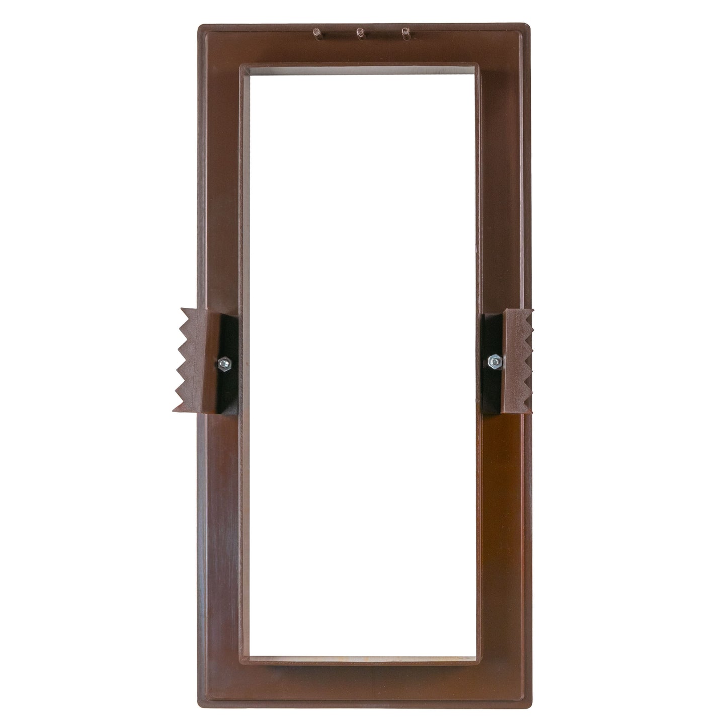 Brown Duo Smart Louvre Vent with Fly Mesh, 90mm x 240mm