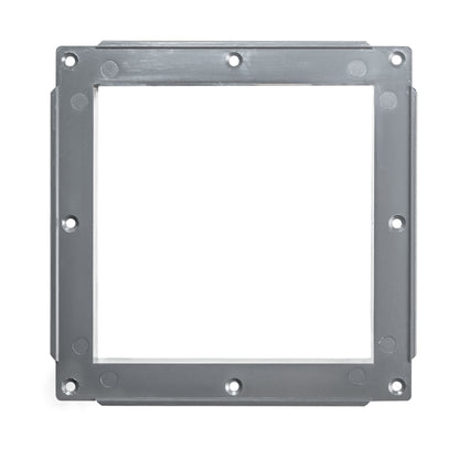 Grey Duo Smart Louvre Vent with Fly Mesh, 135mm x 135mm