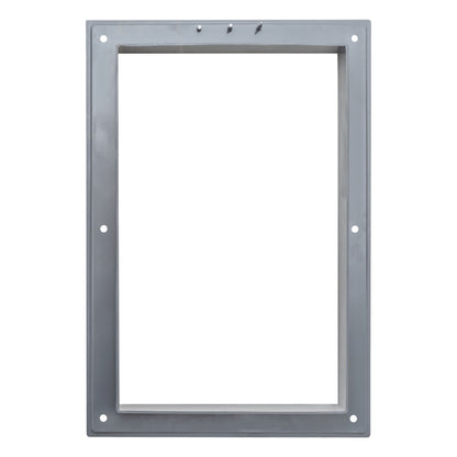 Grey Duo Smart Louvre Vent with Fly Mesh, 140mm x 210mm