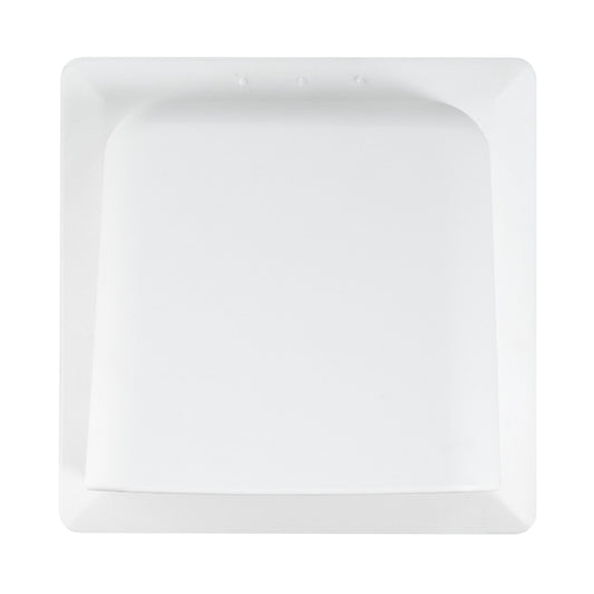 White External Louvre Vent with Hood, 100mm x 100mm