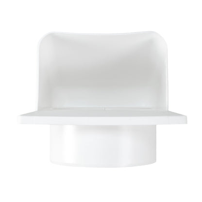 White External Louvre Vent with Hood, 100mm x 100mm