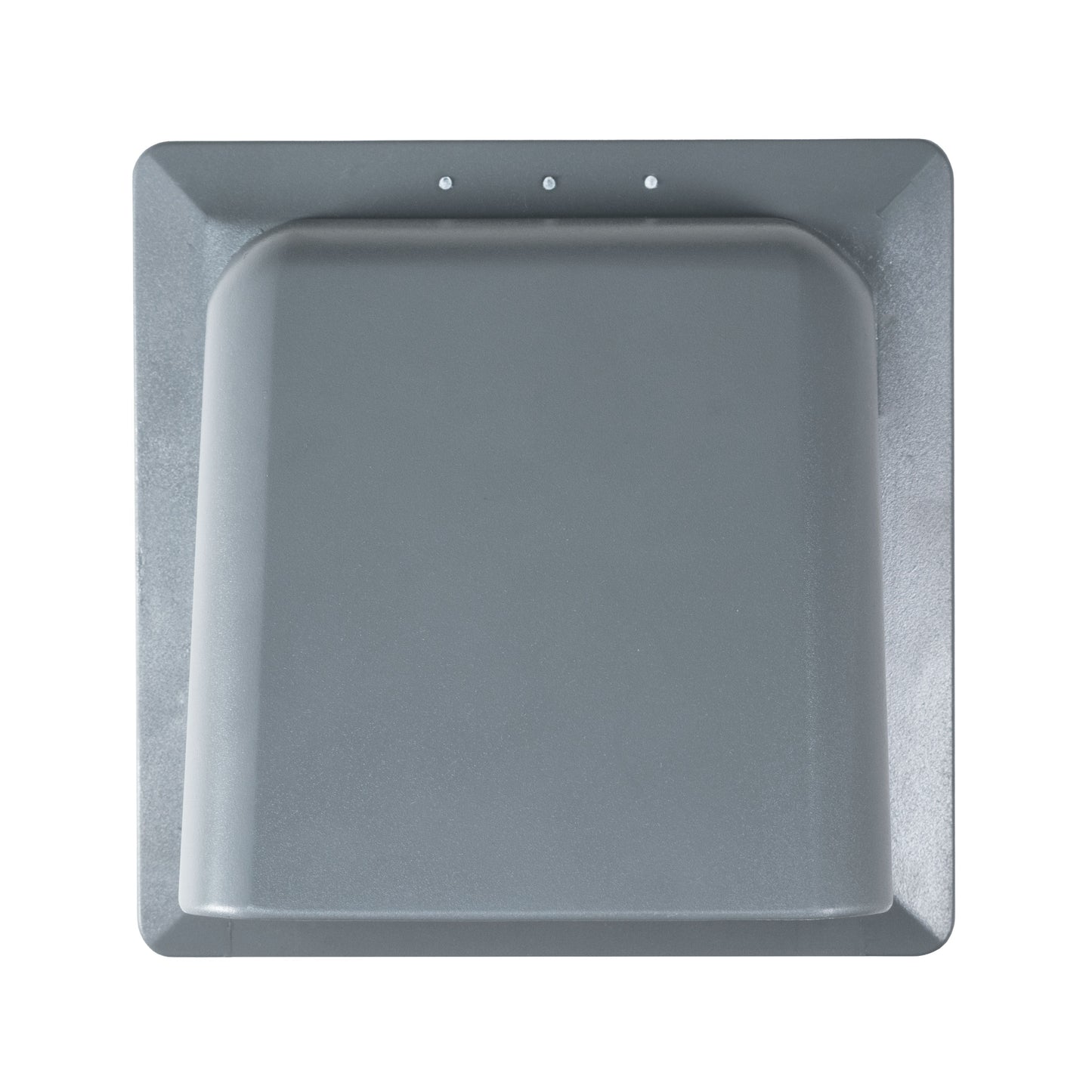 Grey External Louvre Vent with Hood, 100mm x 100mm