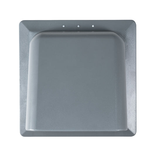 Grey External Louvre Vent with Hood, 100mm x 100mm