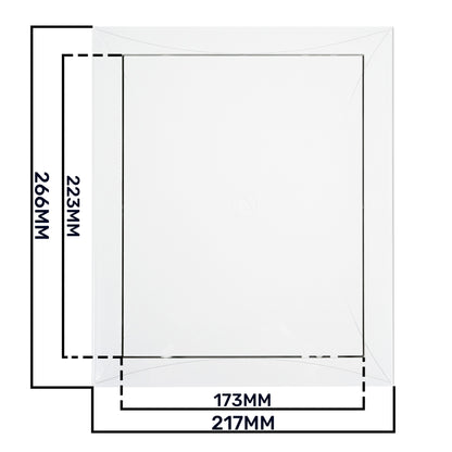 White Access Panel Service Door, 200mm x 250mm