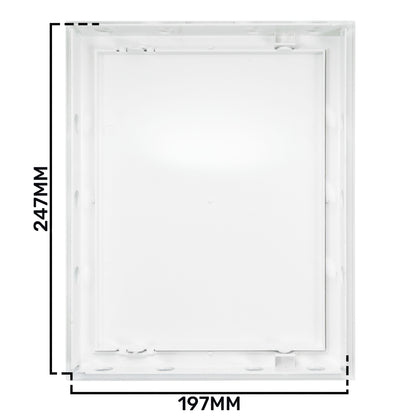 White Access Panel Service Door, 200mm x 250mm