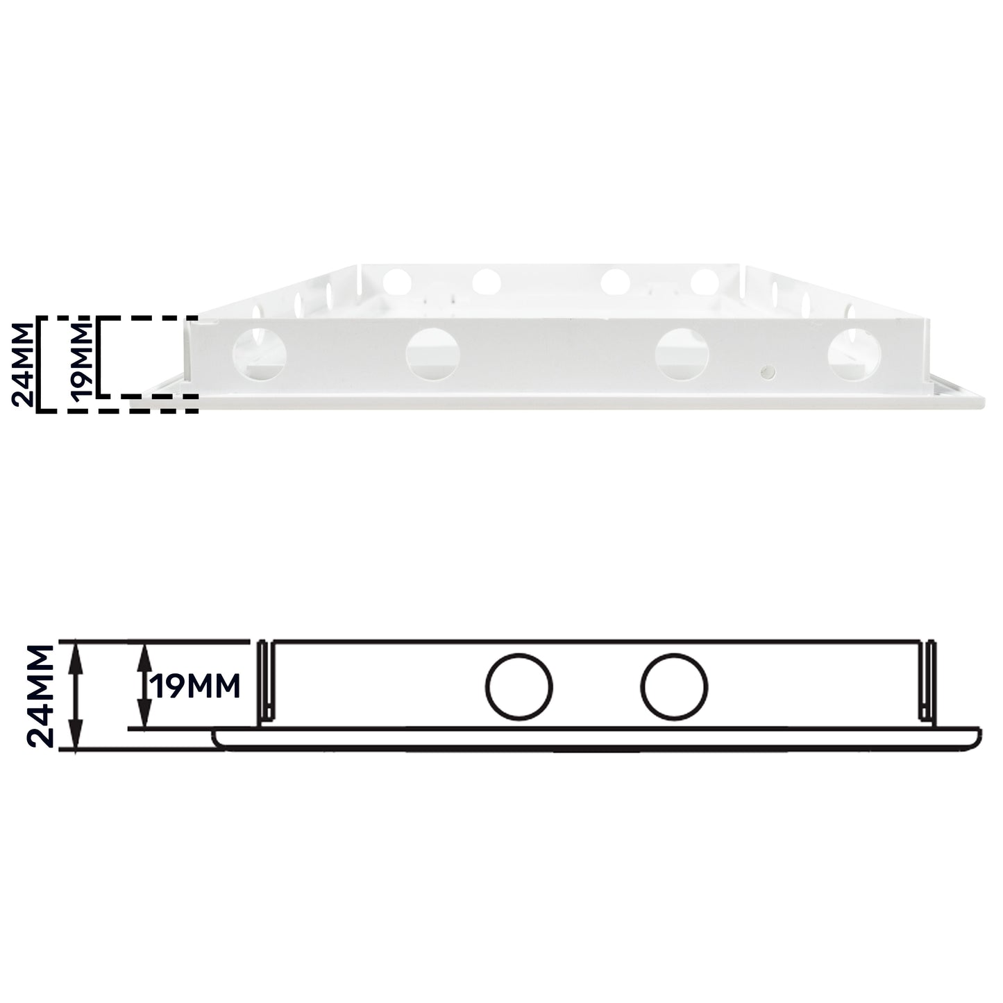White Access Panel Service Door, 200mm x 250mm