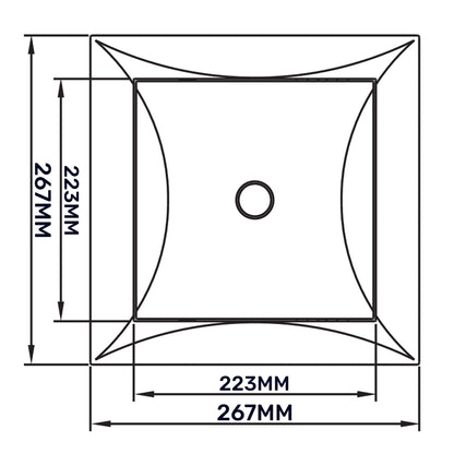 White Access Panel Service Door, 250mm x 250mm