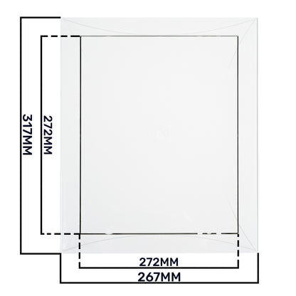 White Access Panel Service Door, 250mm x 300mm