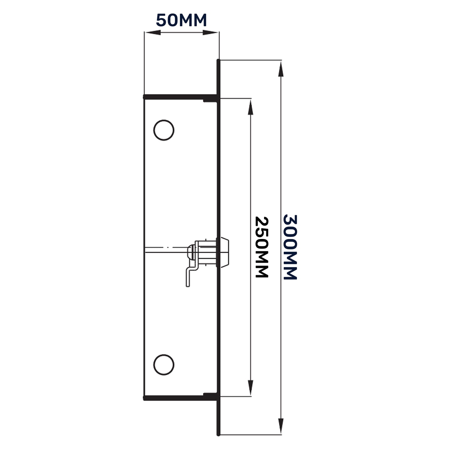 Lockable White Access Panel Service Door, 200mm x 250mm