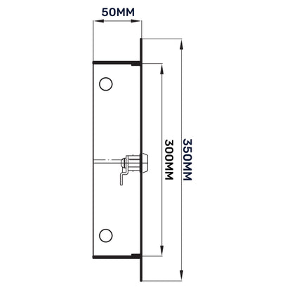 Lockable White Access Panel Service Door, 250mm x 300mm