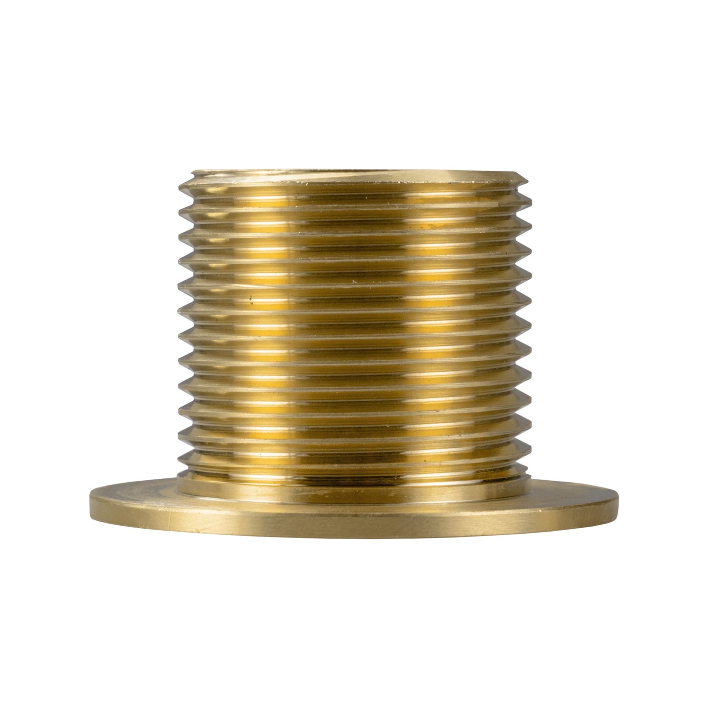 Brass Water Butt Tank Adapter, 1" BSPM to 3/4" BSPF