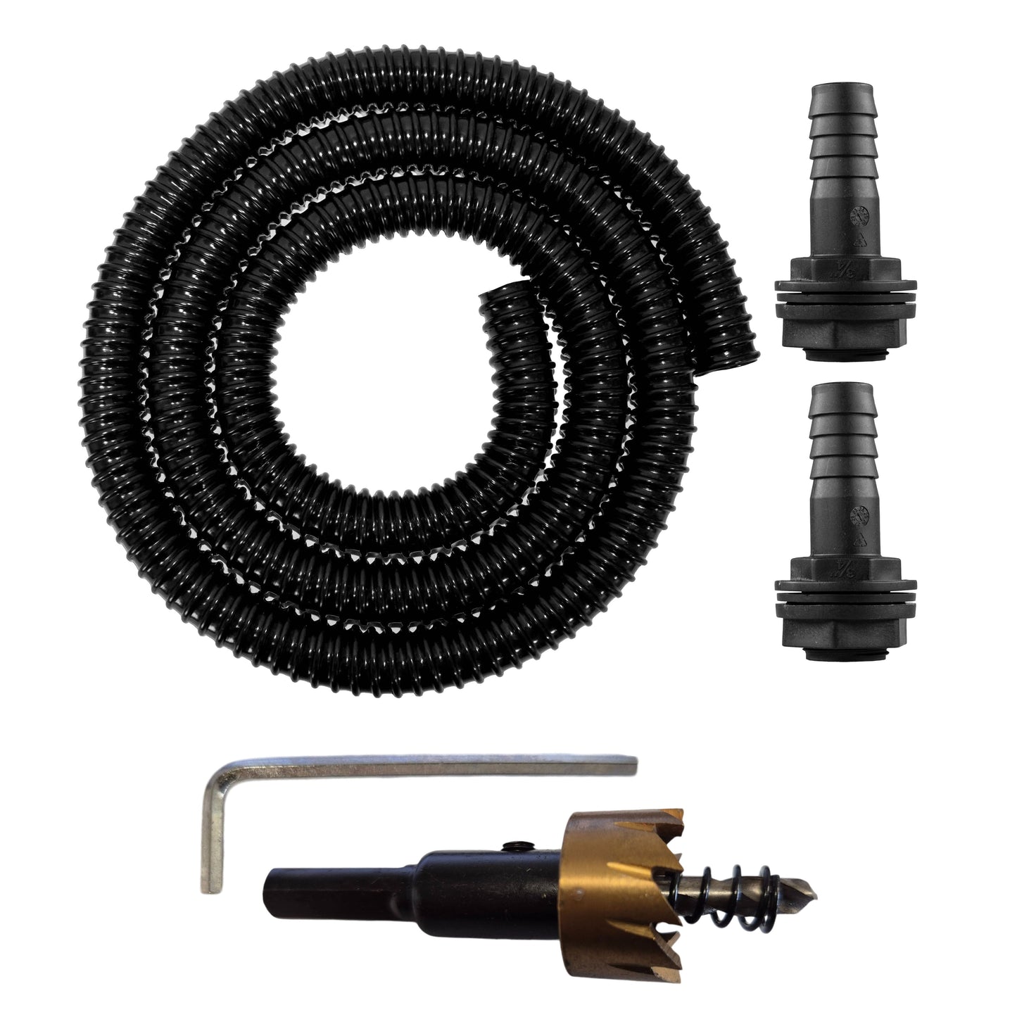 Water Butt Tank Linking Kit with HSS Drill Bit, 3/4"