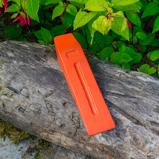 Red Steel Log Splitting Wedge, 1.5kg