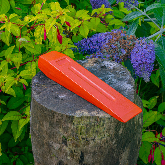 Red Steel Log Splitting Wedge, 2.5kg