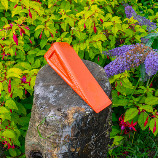Red Twisted Steel Log Splitting Wedge, 2kg