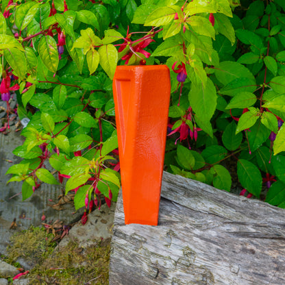 Red Twisted Steel Log Splitting Wedge, 2kg