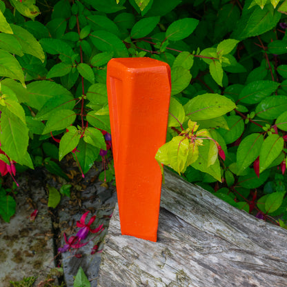 Red Twisted Steel Log Splitting Wedge, 2kg