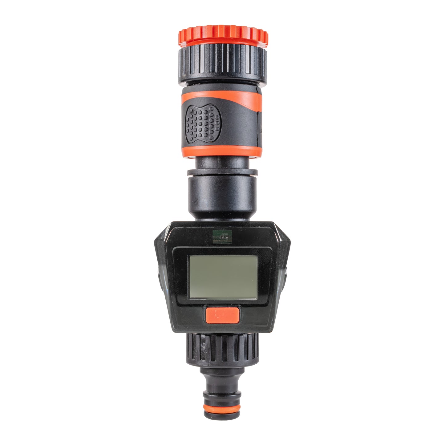 Water Flow Meter, Orange & Black