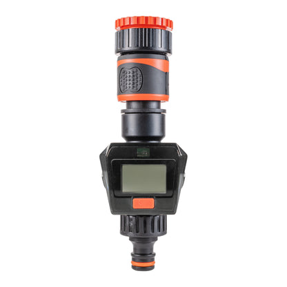 Water Flow Meter, Orange & Black