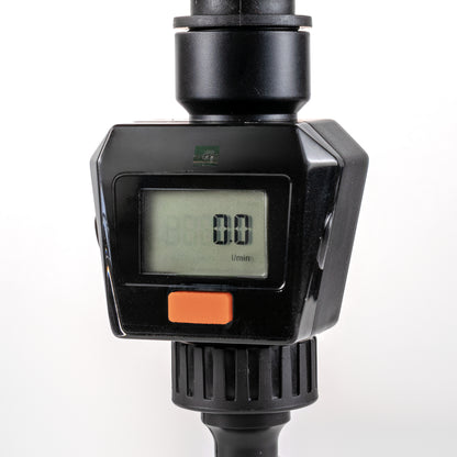 Water Flow Meter, Orange & Black