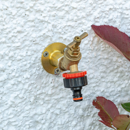 Water Flow Meter, Orange & Black
