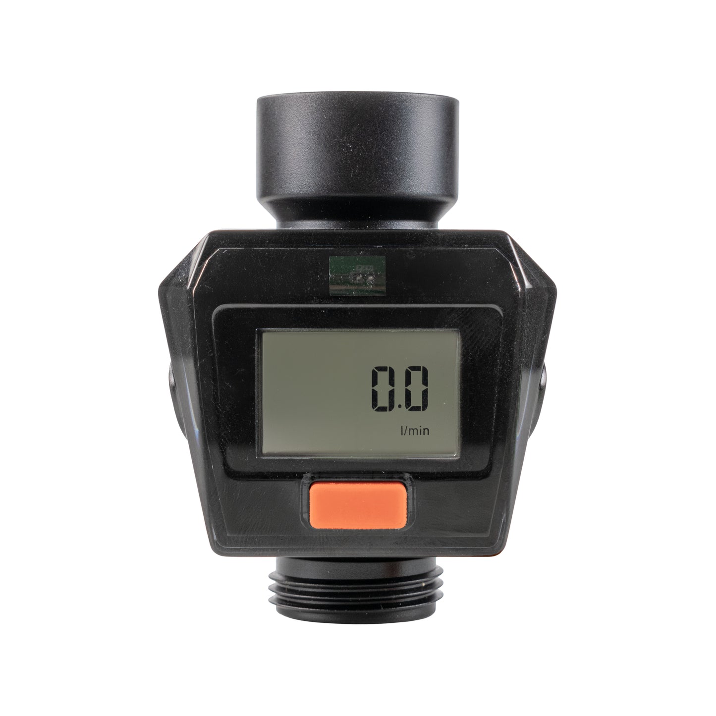 Water Flow Meter, Orange & Black