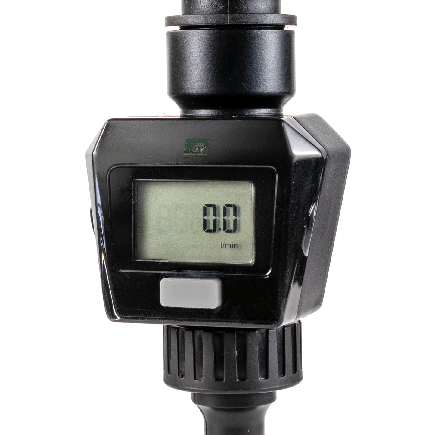 Water Flow Meter, Grey & Black