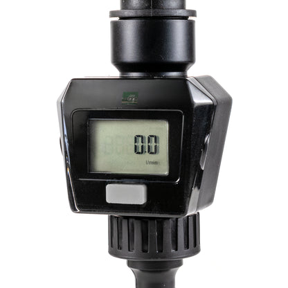 Water Flow Meter, Grey & Black