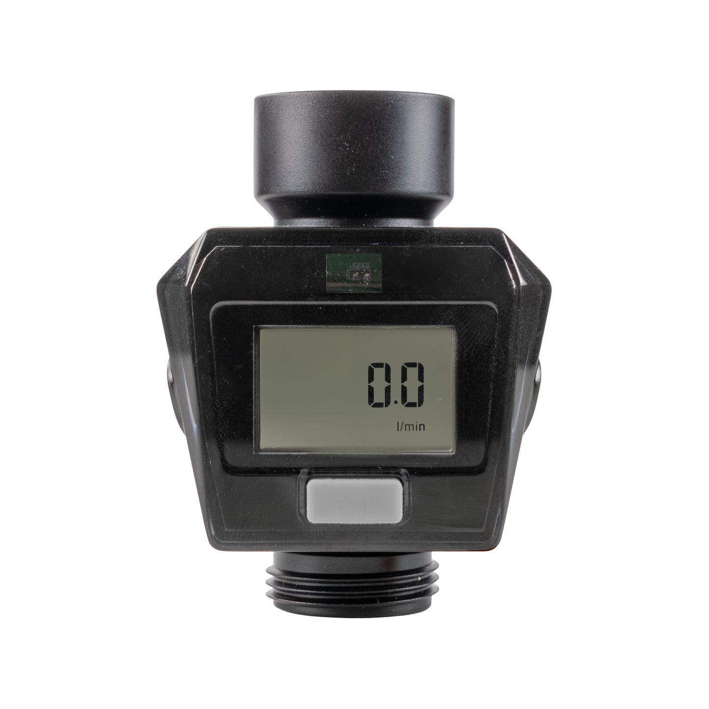 Water Flow Meter, Grey & Black