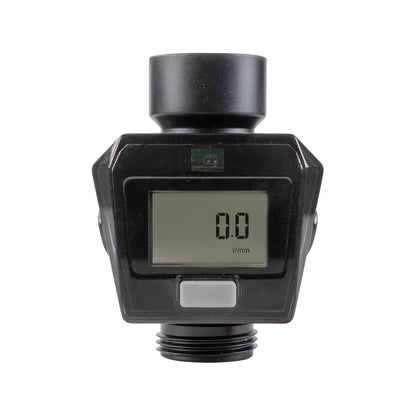 Water Flow Meter, Grey & Black